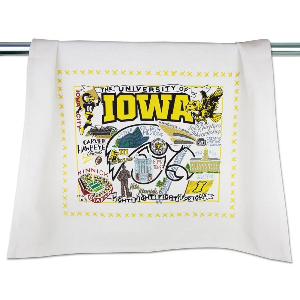 University of Iowa Collegiate Collection Dish/Hand/Bar Towel